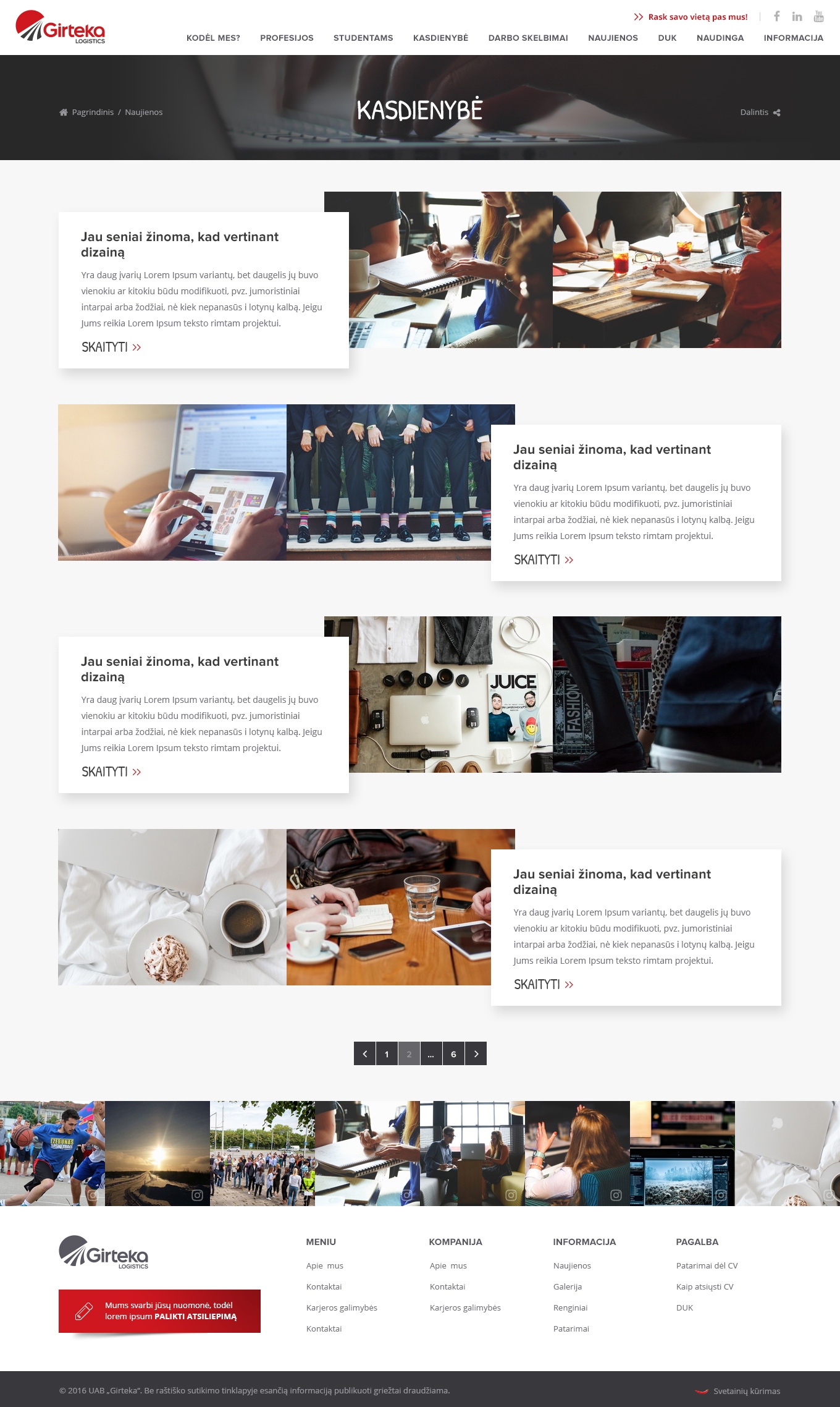 Girteka Logistics/Įvairūs interneto projektai