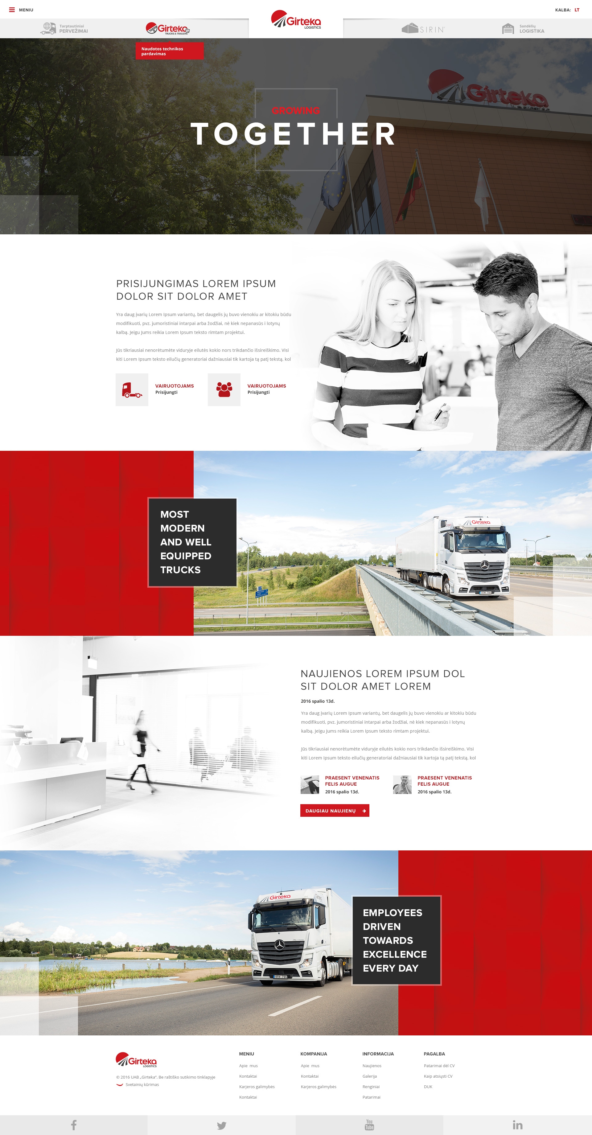 Girteka Logistics/Įvairūs interneto projektai