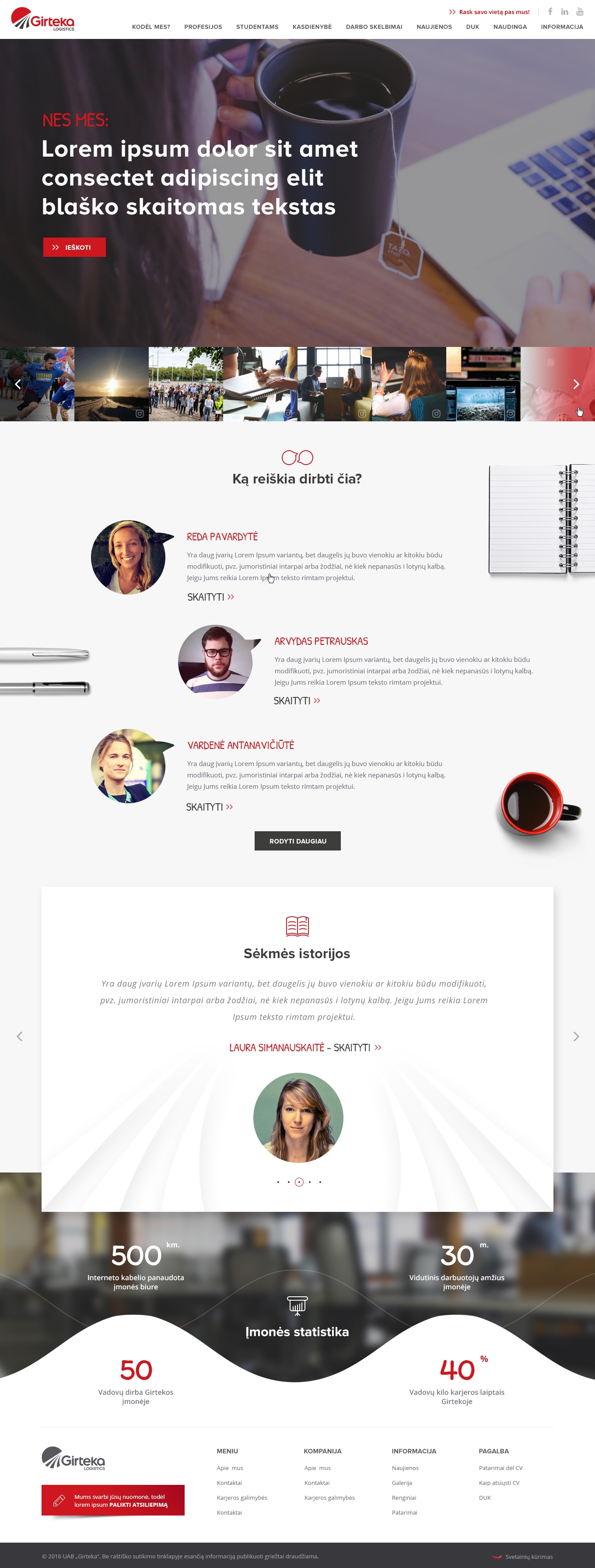 Girteka Logistics/Įvairūs interneto projektai