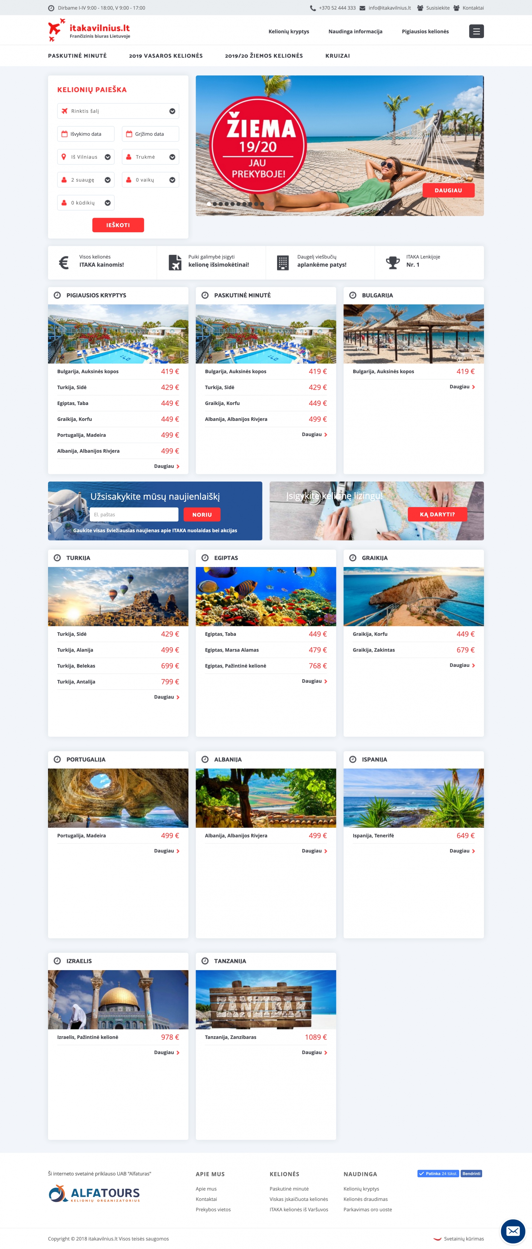 ITAKA Vilnius/Travel portal
