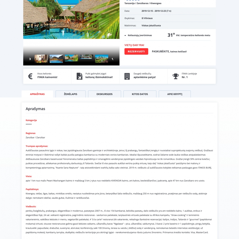 ITAKA Vilnius/Travel portal